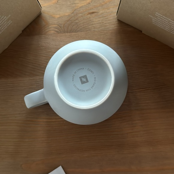 Nespresso Set of 2 NWT Barista Cappuccino Cups Medium Ceramic Porcelain - Picture 3 of 7